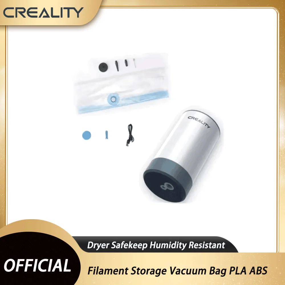 CREALITY Official 3D Printer Filament Storage Vacuum Bag PLA ABS TPU Dryer Safekeep Humidity Resistant 3D Printer Parts
CREALITY Official 3D Printer Filament Storage Vacuum Bag PLA ABS TPU Dryer Safekeep Humidity Resistant 3D Printer Parts
