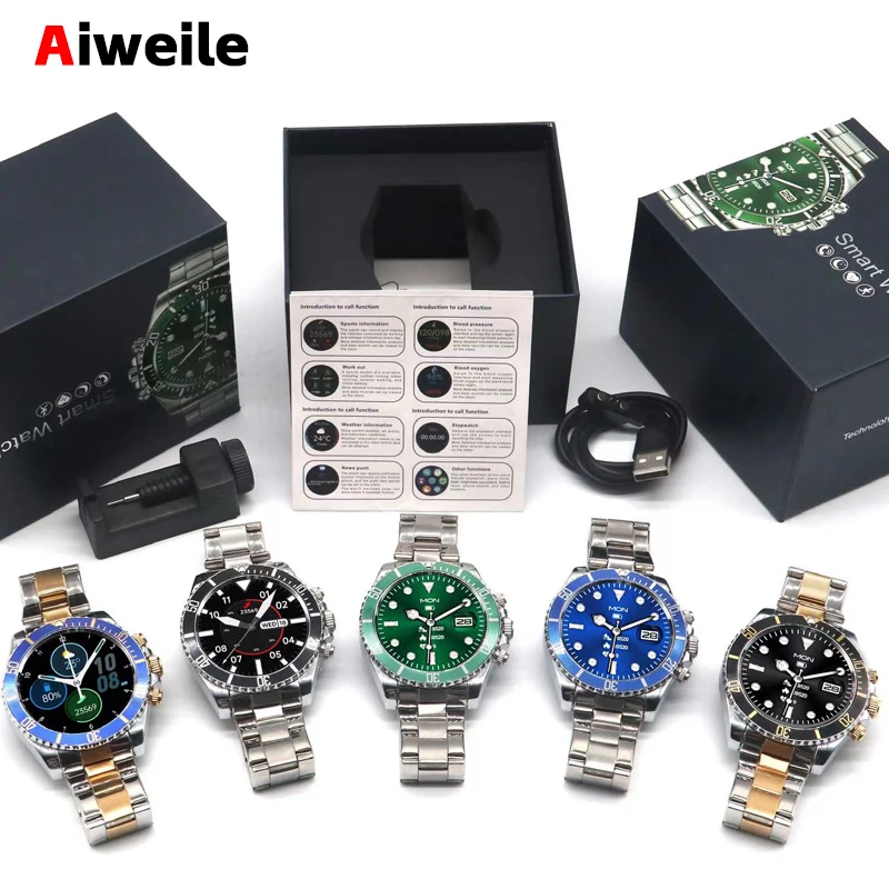 Luxury Men Smart Watch Green Water Ghost Dial Stainless Steel Bluetooth Call 3ATM Waterproof Fitness Tracker Custom Dial Sport S
Luxury Men Smart Watch Green Water Ghost Dial Stainless Steel Bluetooth Call 3ATM Waterproof Fitness Tracker Custom Dial Sport S
