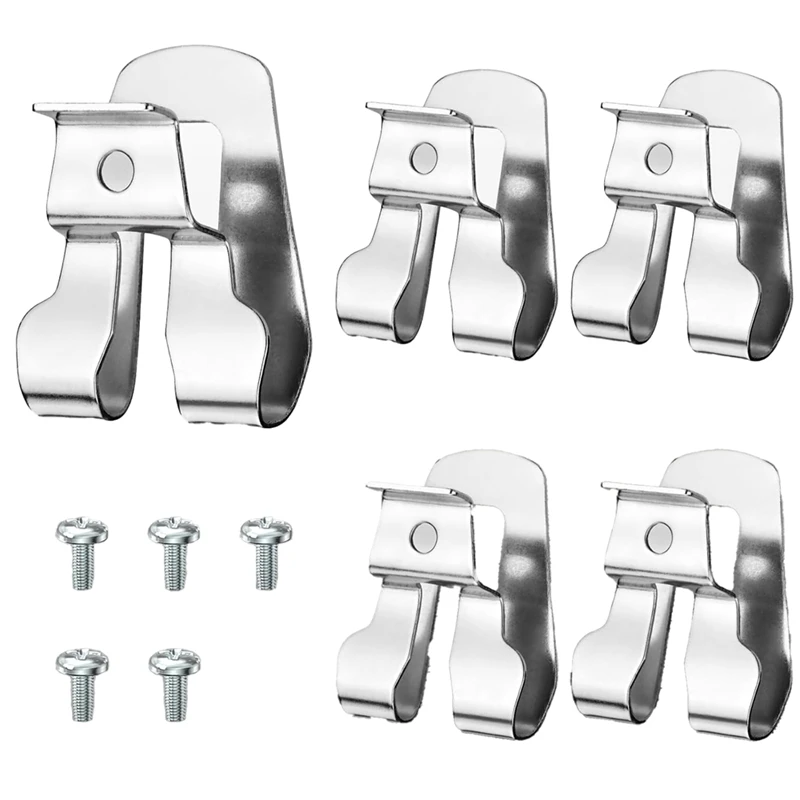 ABZY-Belt Clip, 20Pcs Drill Clip For Tool Belt 633586002 636181001 Replacement Part With Screws, Stainless Steel Driver Hook
ABZY-Belt Clip, 20Pcs Drill Clip For Tool Belt 633586002 636181001 Replacement Part With Screws, Stainless Steel Driver Hook
