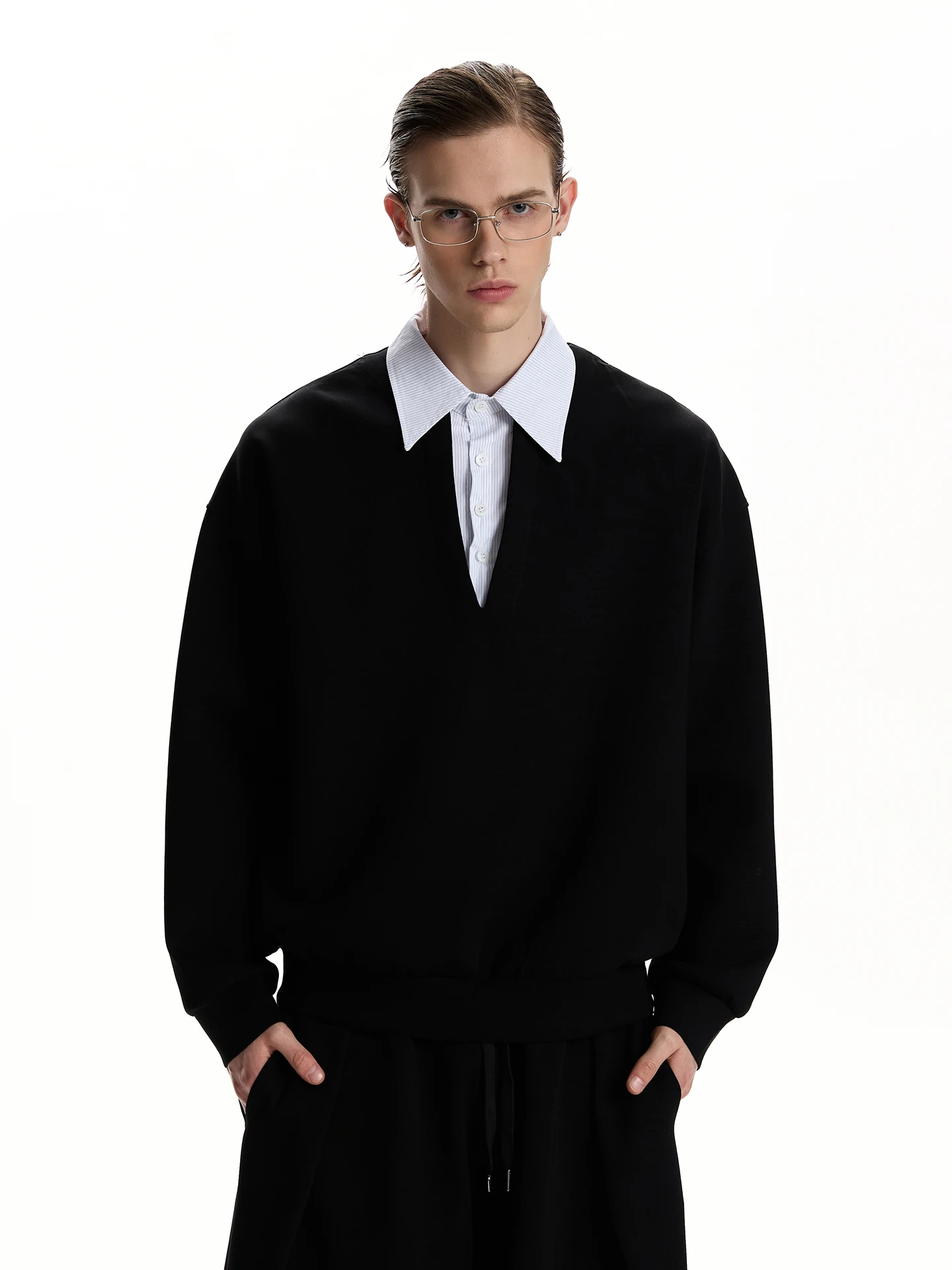 Airy Cotton Shirt Collar Two-Piece Sweatshirt Set Commute Versatile High-End Simple Style Long Sleeve Unisex Comfortable Fit
Airy Cotton Shirt Collar Two-Piece Sweatshirt Set Commute Versatile High-End Simple Style Long Sleeve Unisex Comfortable Fit