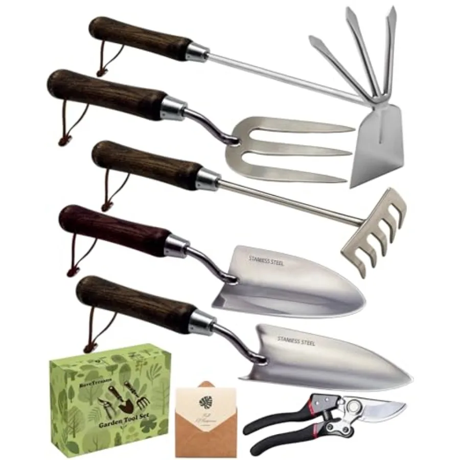 【Spot goods】Garden Tool Set 6PCS Heavy Duty Stainless Steel Gardening Hand Tools with Ropes Includes Hand Cultivator Shovel Tro
【Spot goods】Garden Tool Set 6PCS Heavy Duty Stainless Steel Gardening Hand Tools with Ropes Includes Hand Cultivator Shovel Tro