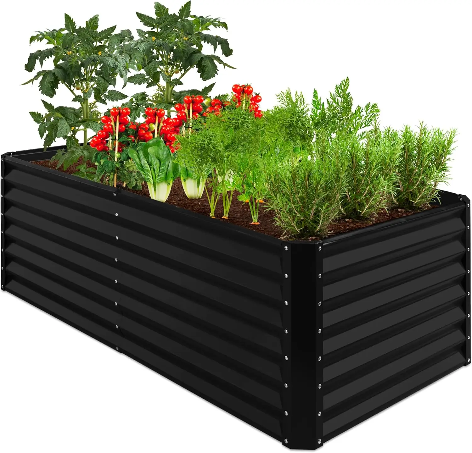 6x3x2ft Metal Raised Garden Bed for Plants, Vegetables, Flowers, Herbs
6x3x2ft Metal Raised Garden Bed for Plants, Vegetables, Flowers, Herbs