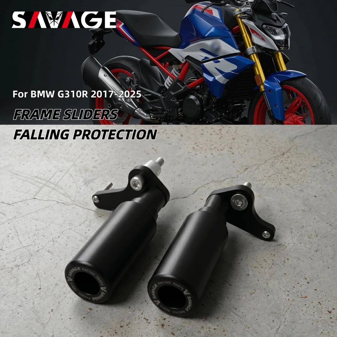 SAVAGE Motorcycle Frame Slider Anti-Fall Crash Protection Frame Protector For BMW G310R 2017-2025
SAVAGE Motorcycle Frame Slider Anti-Fall Crash Protection Frame Protector For BMW G310R 2017-2025
