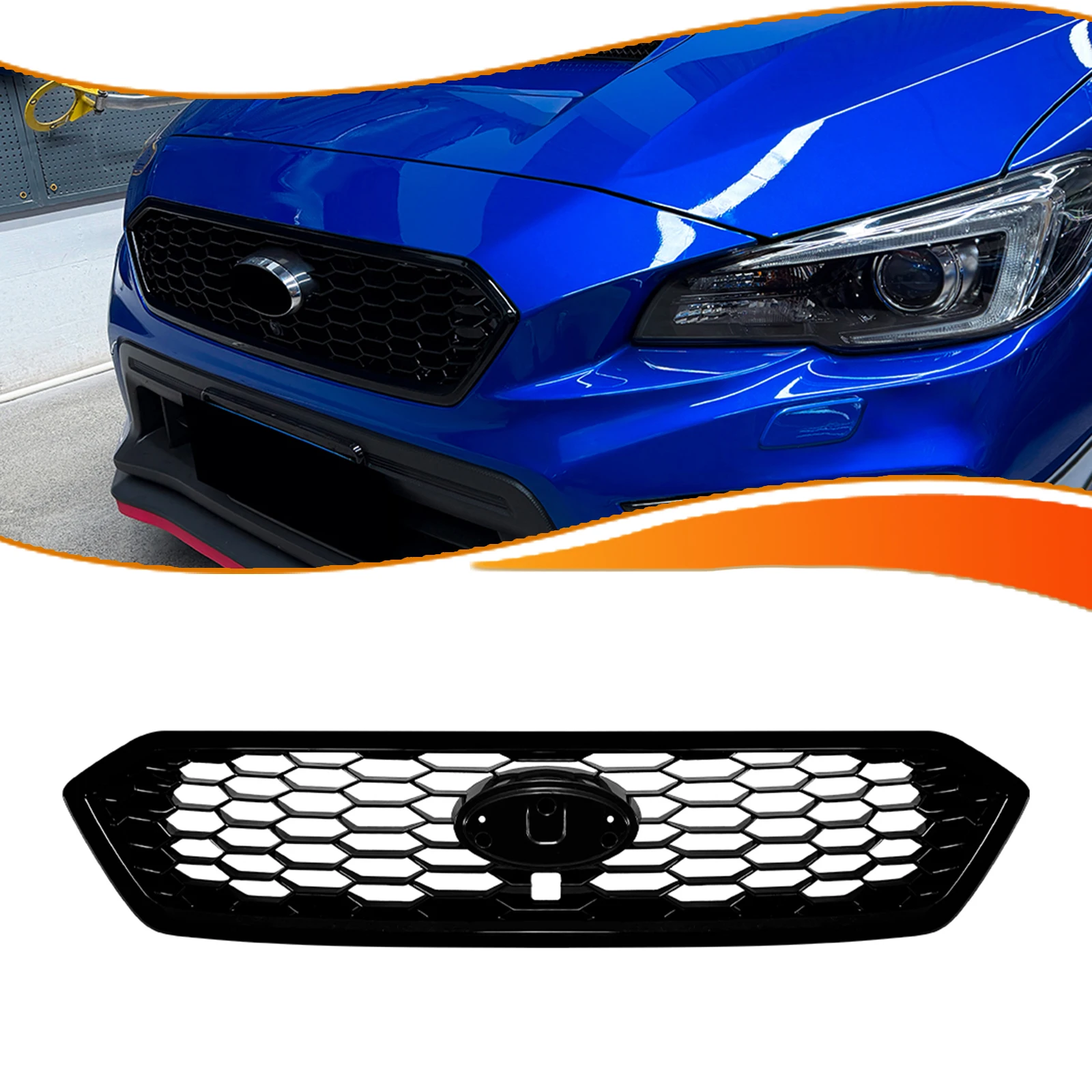 For Subaru WRX STI VA 2017-2021 Car Front Bumper Upper Lower Grille Mesh Grid Racing Radiator Grill Cover
For Subaru WRX STI VA 2017-2021 Car Front Bumper Upper Lower Grille Mesh Grid Racing Radiator Grill Cover