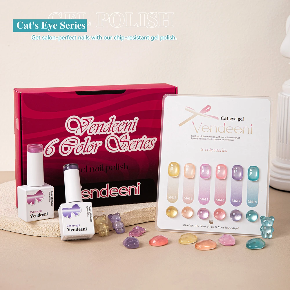 Vendeeni 6 цветов/набор золотисто-розовый фиолетовый жемчуг магнитный кошачий глаз маникюр кристаллический гель-лак для ногтей с цветной картой TPO/HEMA FREE
Vendeeni 6 цветов/набор золотисто-розовый фиолетовый жемчуг магнитный кошачий глаз маникюр кристаллический гель-лак для ногтей с цветной картой TPO/HEMA FREE