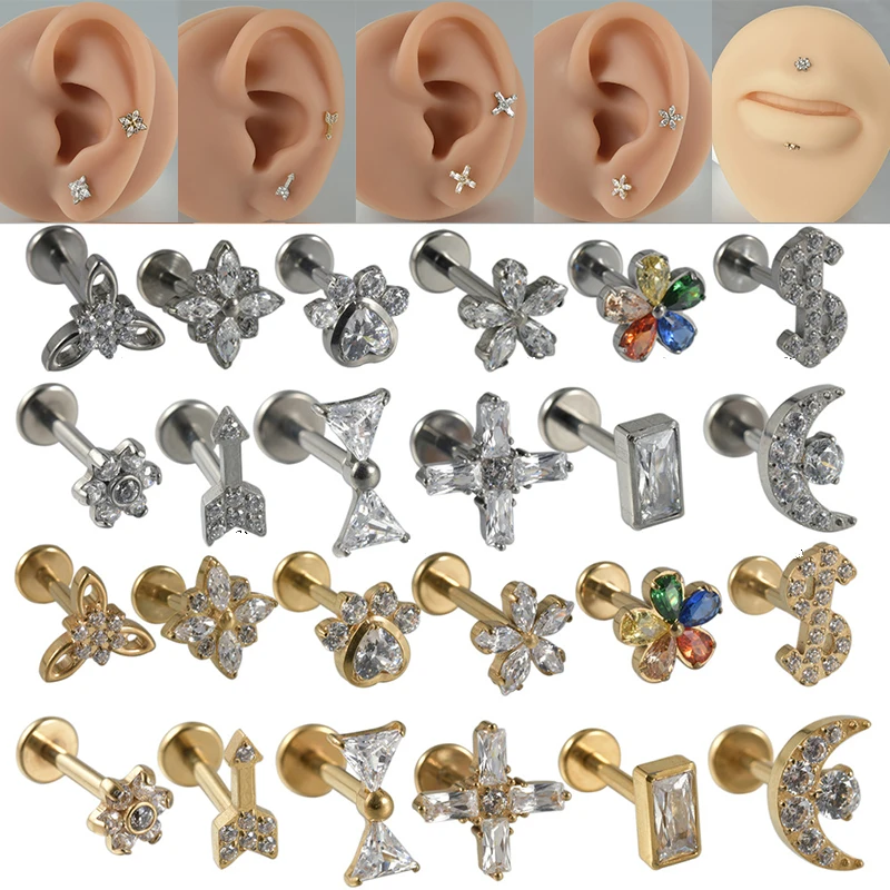 1PC Moon Flower Zircon Labret Stud G23 Titanium Internal Thread Lip Stud Earring Helix Cartilage 16G Body Piercing Jewelry
1PC Moon Flower Zircon Labret Stud G23 Titanium Internal Thread Lip Stud Earring Helix Cartilage 16G Body Piercing Jewelry