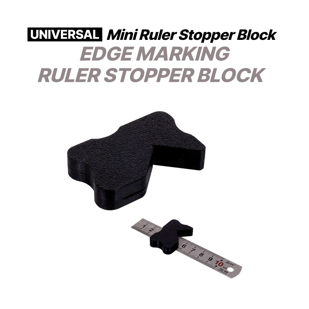 Universal Mini Ruler Stopper Block EdgeMaking Tool for Precise Measurements And Crafting
Universal Mini Ruler Stopper Block EdgeMaking Tool for Precise Measurements And Crafting