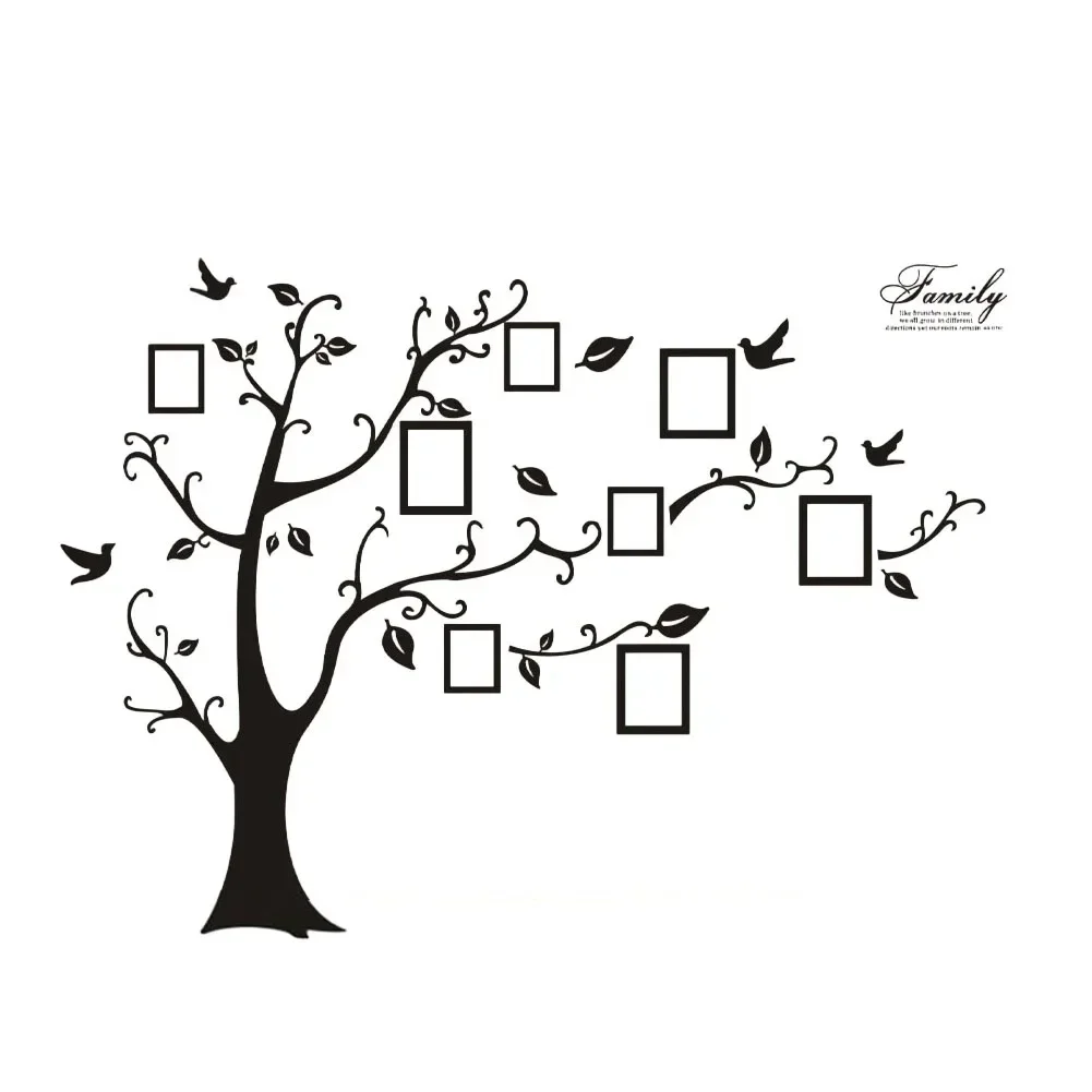 Wall Sticker Family Photo Frame For Home Wall Decoration 180x250CM DIY For Pictures Home Decor Memory Tree PVC Wall-mounted
Wall Sticker Family Photo Frame For Home Wall Decoration 180x250CM DIY For Pictures Home Decor Memory Tree PVC Wall-mounted