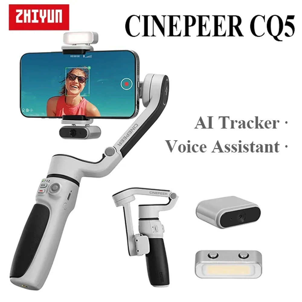 ZHIYUN CINEPEER CQ5 3-осевой ручной стабилизатор подвеса с выдвижным стержнем для смартфона iPhone Android Запись видео Vlog
ZHIYUN CINEPEER CQ5 3-осевой ручной стабилизатор подвеса с выдвижным стержнем для смартфона iPhone Android Запись видео Vlog