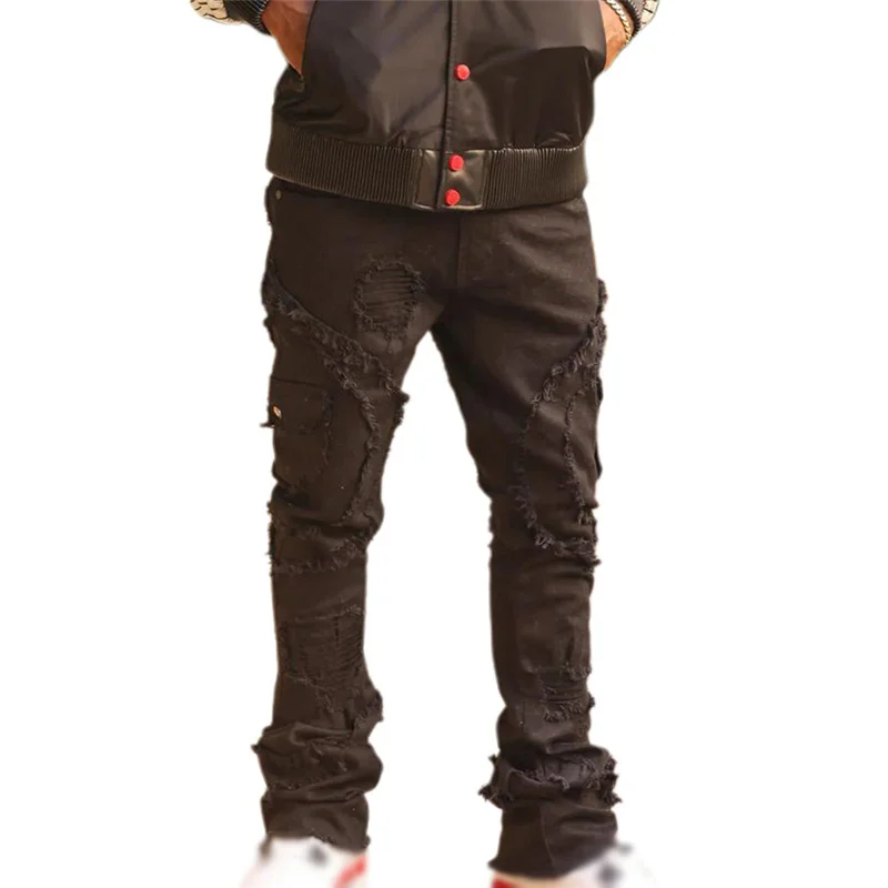 Men s Vintage Distressed Denim Jeans with Zipper Pockets Fit Casual Pants for Spring and Autumn Wear
Men s Vintage Distressed Denim Jeans with Zipper Pockets Fit Casual Pants for Spring and Autumn Wear