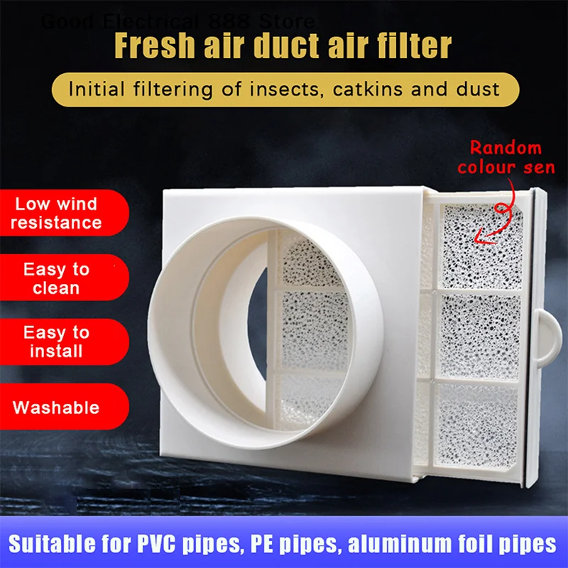 【GE】User Friendly Washable Duct Air Filter For PVC And PE Pipes Reusable Sponge Net Supporting Efficient Ventilation 110MM 160MM
【GE】User Friendly Washable Duct Air Filter For PVC And PE Pipes Reusable Sponge Net Supporting Efficient Ventilation 110MM 160MM