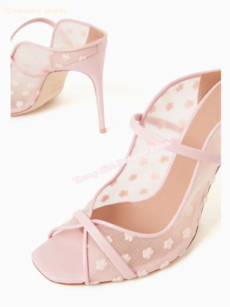 Handmade Flowers Embroidery Lace Breathable Mules Square Head Leaky Toes Women's Shoes For Banquets Manual Luxury Women's Shoes
Handmade Flowers Embroidery Lace Breathable Mules Square Head Leaky Toes Women's Shoes For Banquets Manual Luxury Women's Shoes