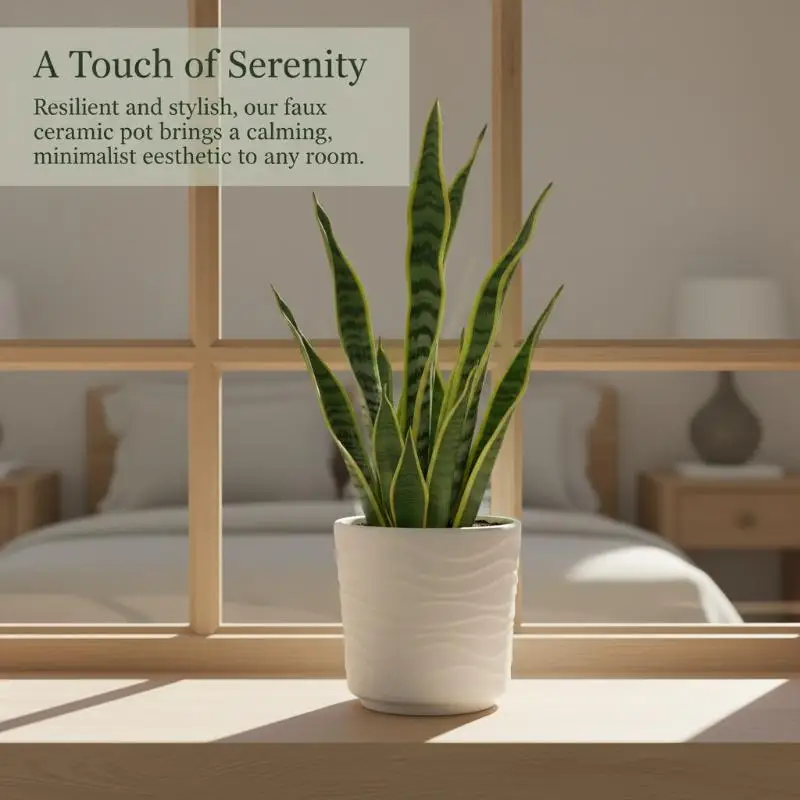 Simple Wave Shaped Faux Ceramic-look Flowerpots Are Suitable For Home Décor Orchids And Other Green Plants
Simple Wave Shaped Faux Ceramic-look Flowerpots Are Suitable For Home Décor Orchids And Other Green Plants