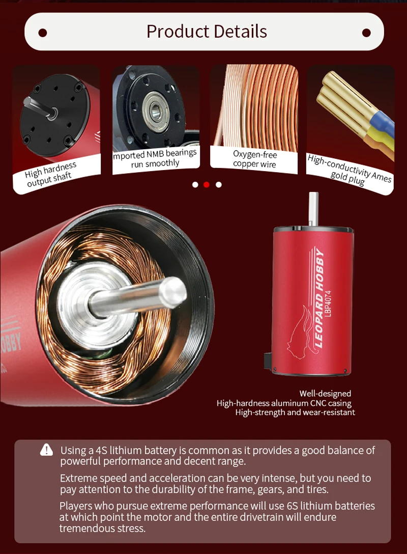 Leopard LBP4074 2150KV 2000KV Brushless Motor 4 Poles Sensorless for 1/8 RC Car Boat Buggy Truck High Torque Waterproof RC Parts
Leopard LBP4074 2150KV 2000KV Brushless Motor 4 Poles Sensorless for 1/8 RC Car Boat Buggy Truck High Torque Waterproof RC Parts