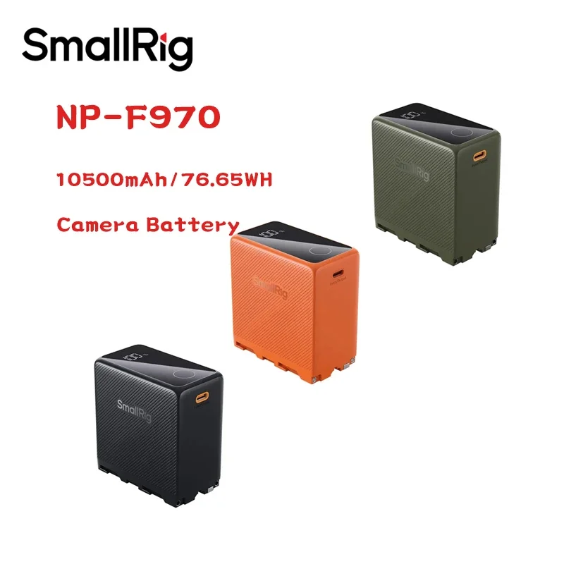 SmallRig NP-F970 10500mAh/76.65WH Rechargeable Camera Battery 4469 4576 4577 USB-C/USB-A Input/Output 36W Fast Charging Battery
SmallRig NP-F970 10500mAh/76.65WH Rechargeable Camera Battery 4469 4576 4577 USB-C/USB-A Input/Output 36W Fast Charging Battery