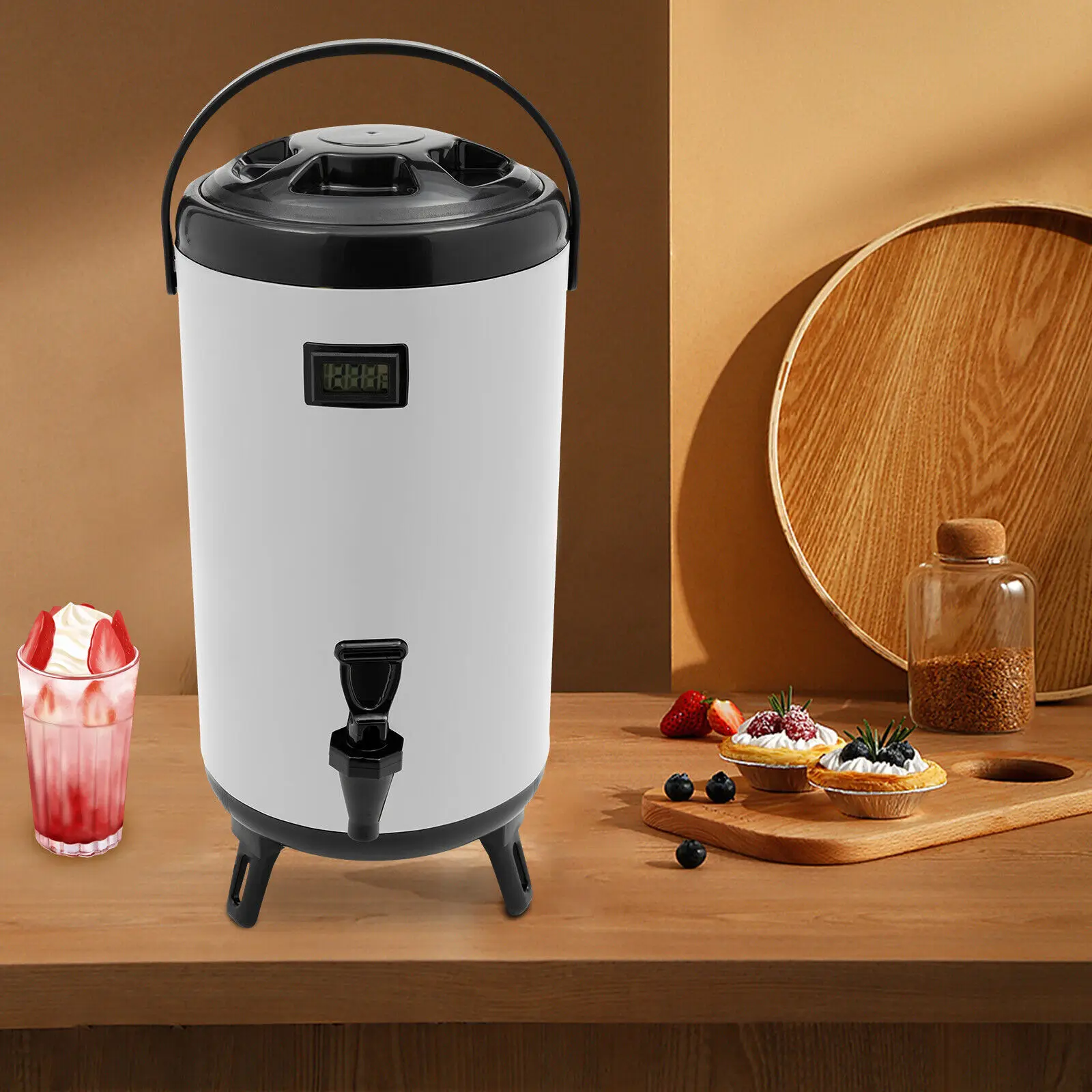 White Stainless Steel Hot Beverage Dispenser Insulated Beverage Dispenser Cold and Hot Drink dispenser 12 Liters
White Stainless Steel Hot Beverage Dispenser Insulated Beverage Dispenser Cold and Hot Drink dispenser 12 Liters