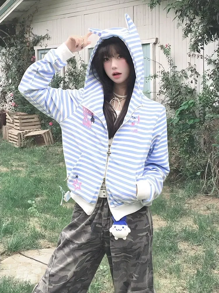 Субкультура толстовки женские куртки в стиле Харадзюку с длинным рукавом повседневные пальто с принтом корейская мода японские негабаритные толстовки Y2k топы
Субкультура толстовки женские куртки в стиле Харадзюку с длинным рукавом повседневные пальто с принтом корейская мода японские негабаритные толстовки Y2k топы