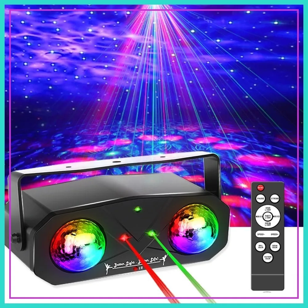 3-in-1 Party Lights: Starry Sky & Ocean Wave Projector with Remote, DJ Disco Ball for Home Bedroom Ceiling Decor
3-in-1 Party Lights: Starry Sky & Ocean Wave Projector with Remote, DJ Disco Ball for Home Bedroom Ceiling Decor