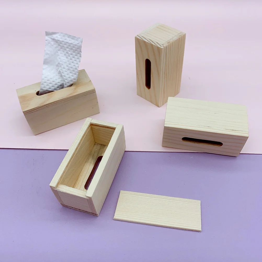 Mini Wood Paper Extraction Box Realistic House Adornment Kids Toy Safe Rounded Edges Mini Tissue Box Tiny House Kit
Mini Wood Paper Extraction Box Realistic House Adornment Kids Toy Safe Rounded Edges Mini Tissue Box Tiny House Kit