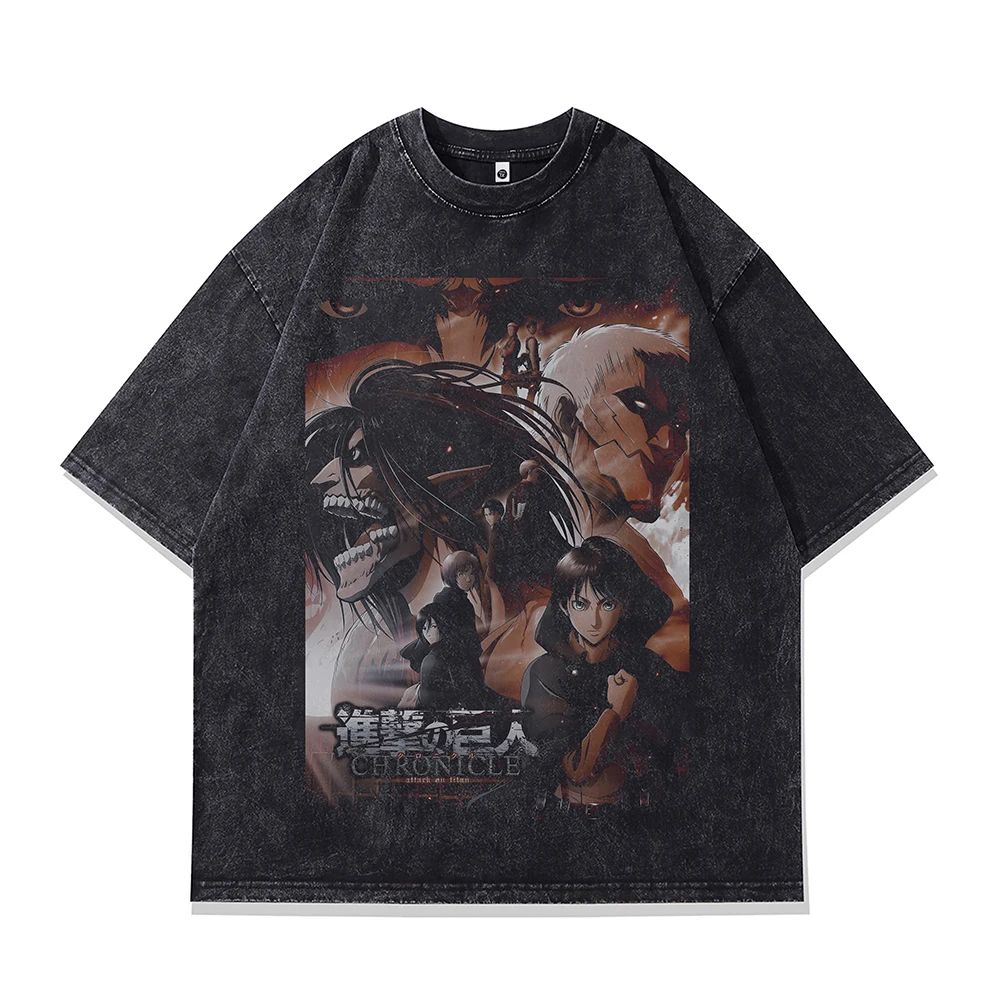 Men‘s Graphic T Shirts Anime Attack On Titan Print Oversized T-shirt Short Sleeve Vintage Jujutsu Kaisen Gothic Cotton Tops Tee
Men‘s Graphic T Shirts Anime Attack On Titan Print Oversized T-shirt Short Sleeve Vintage Jujutsu Kaisen Gothic Cotton Tops Tee