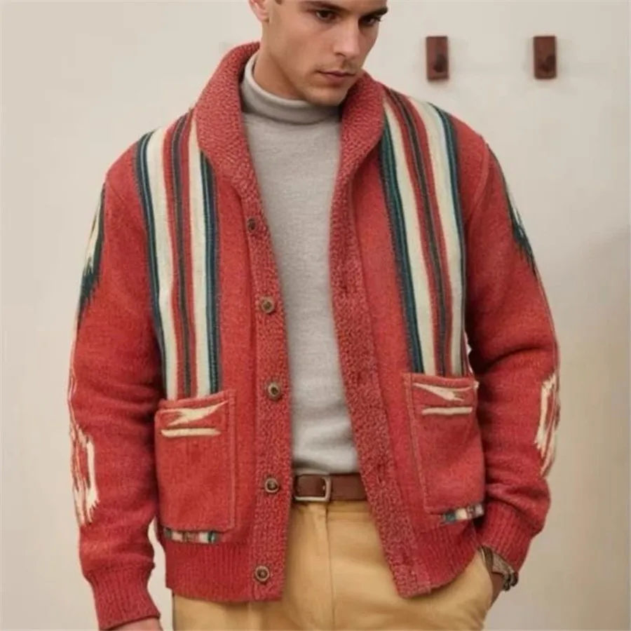 2026 New Autumn Winter Men Sweaters Retro Jacquard Knitwear Men's Clothing Casual Knitted Cardigan Outside Jacket Streetwear
2026 New Autumn Winter Men Sweaters Retro Jacquard Knitwear Men's Clothing Casual Knitted Cardigan Outside Jacket Streetwear