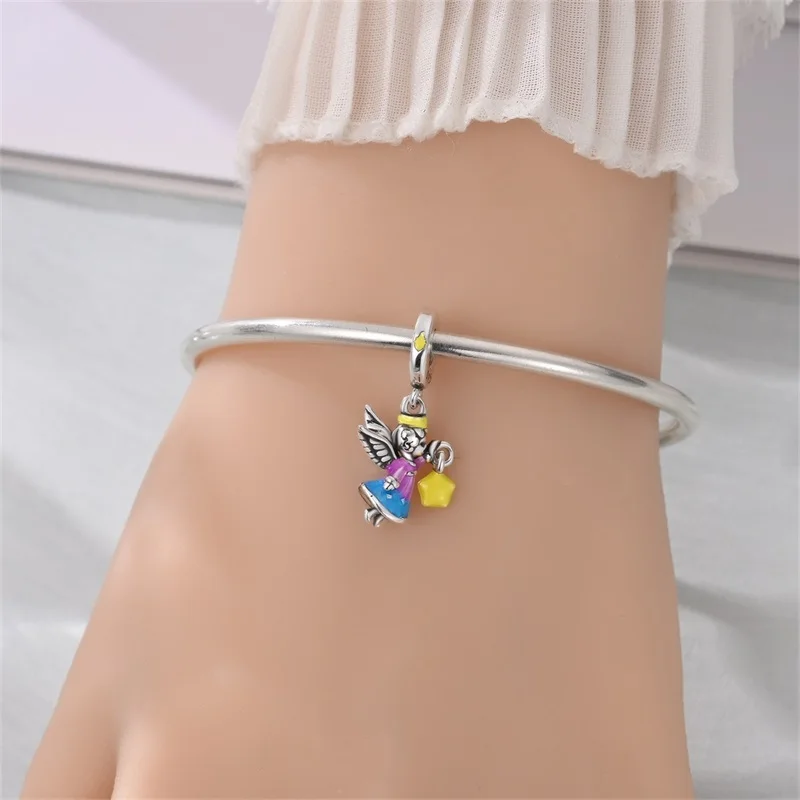 925 Sterling Silver Lantern Angel Charms Pendant For Women Fit Original Bracelet DIY Birthday Party Jewelry Gifts
925 Sterling Silver Lantern Angel Charms Pendant For Women Fit Original Bracelet DIY Birthday Party Jewelry Gifts