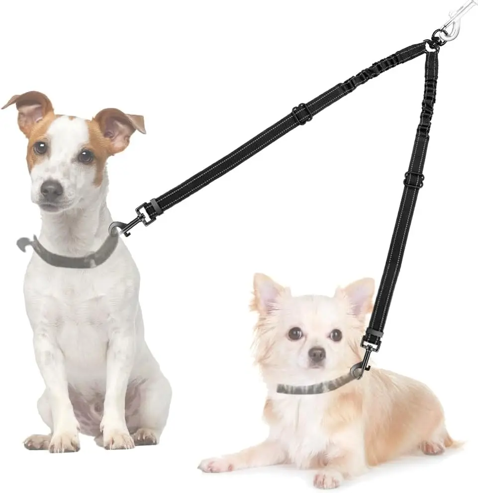 No Tangle 360° Swivel Dual Dog Leash, Adjustable 18-24" Reflective, Shock Absorbing for 2 Dogs
No Tangle 360° Swivel Dual Dog Leash, Adjustable 18-24" Reflective, Shock Absorbing for 2 Dogs