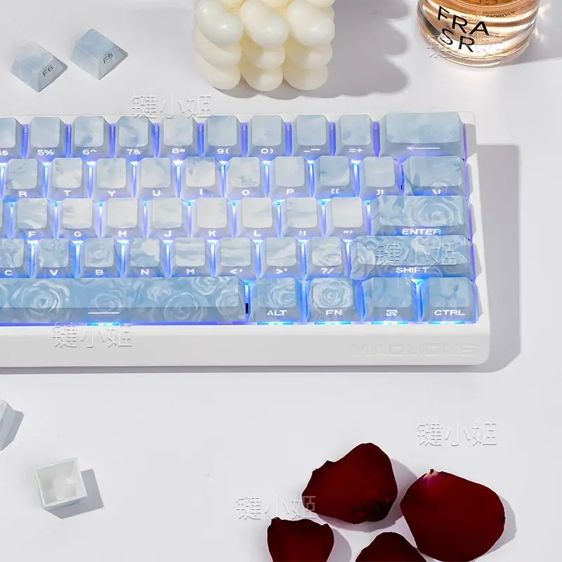 130 + Keys Rose Coast Keycaps Side-print Transparent Custom Mechanical Keyboard Key Caps Original Height Side Engraved Keycap
130 + Keys Rose Coast Keycaps Side-print Transparent Custom Mechanical Keyboard Key Caps Original Height Side Engraved Keycap
