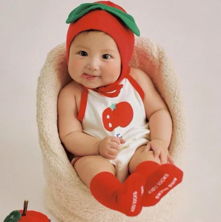 New Summer Korean Style Baby Girl Boy Bodysuit Tomato Print Suspenders Sleeveless Newborn Jumpsuit
New Summer Korean Style Baby Girl Boy Bodysuit Tomato Print Suspenders Sleeveless Newborn Jumpsuit