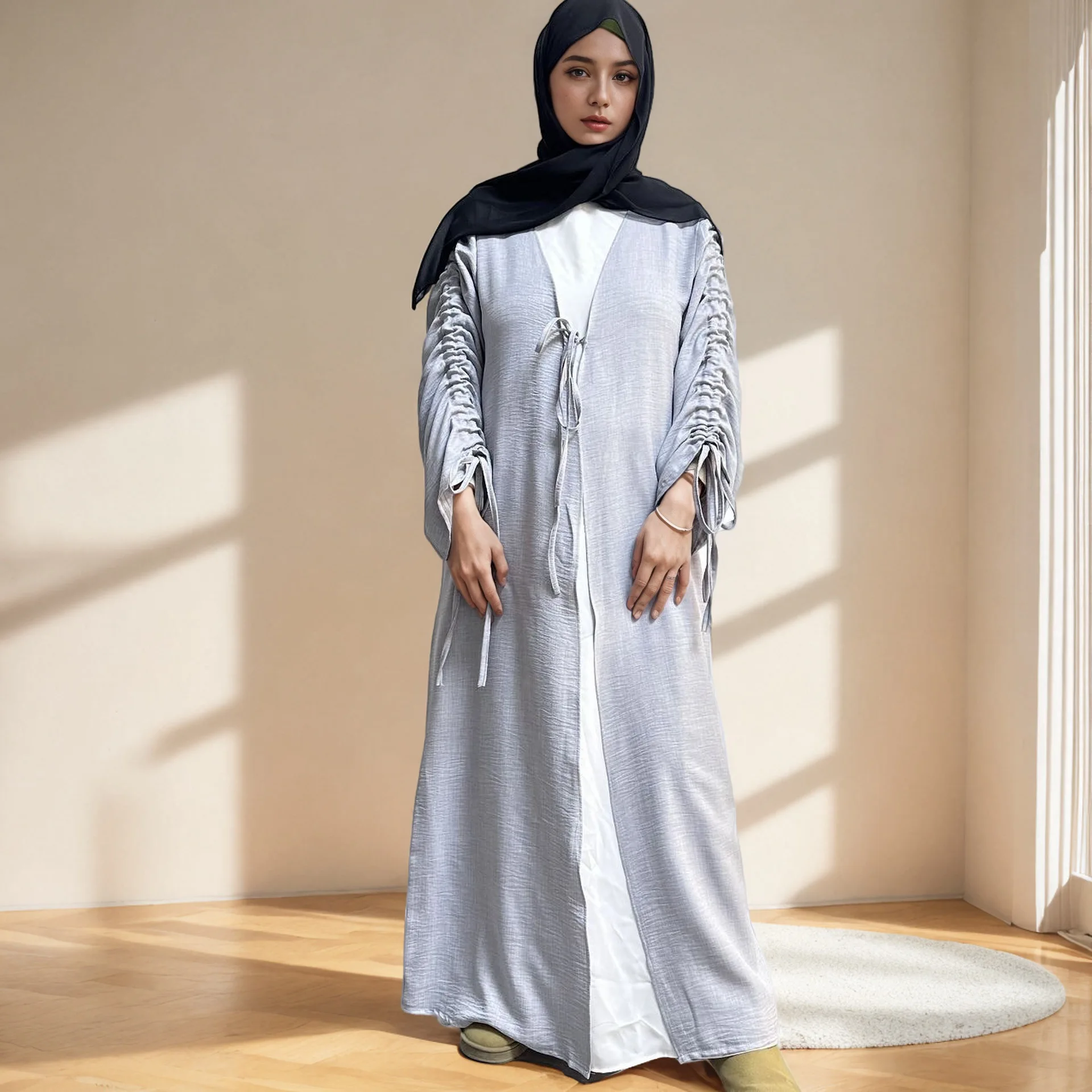 Modest Muslim Dress Eid Kimono Cardigan Open Abaya Dubai Kaftan Turkey Robe Kebaya Prayer Clothes for Women Islam Jalabiya Gown
Modest Muslim Dress Eid Kimono Cardigan Open Abaya Dubai Kaftan Turkey Robe Kebaya Prayer Clothes for Women Islam Jalabiya Gown
