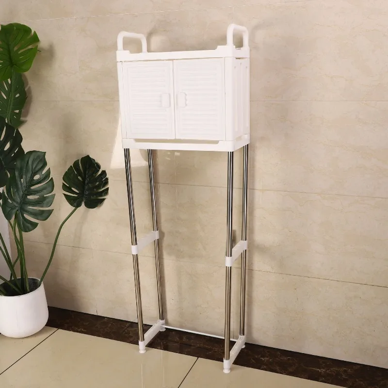 New bathroom toilet washing machine rack Floor-to-ceiling multi-layer rack Toilet storage above toilet
New bathroom toilet washing machine rack Floor-to-ceiling multi-layer rack Toilet storage above toilet
