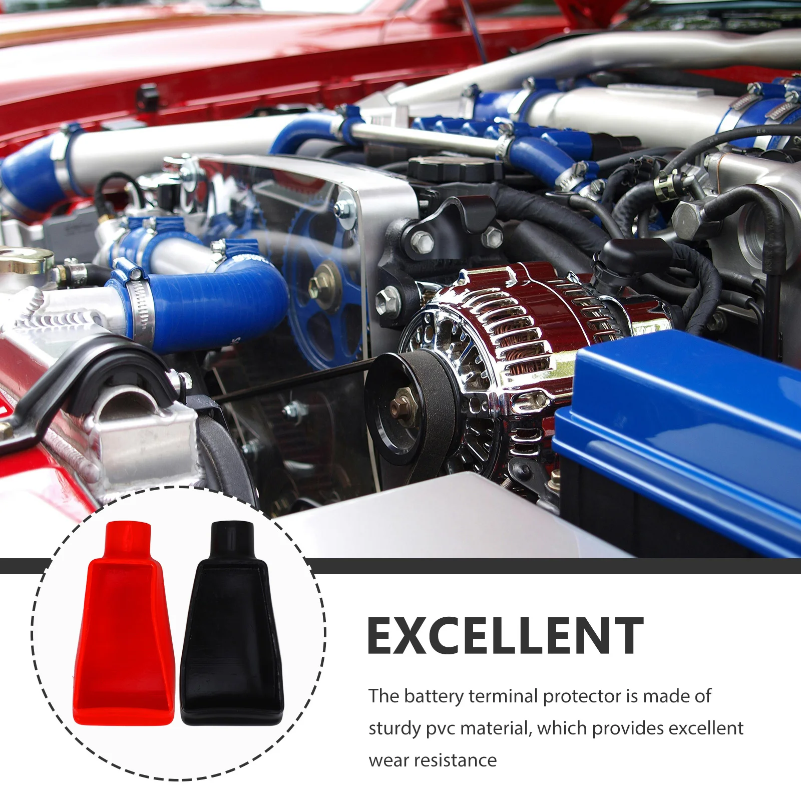 Terminal Protector PVC Dual Color Cap Marine Auto Cover Replacement Car Accessory Positive Negative Cable Shim
Terminal Protector PVC Dual Color Cap Marine Auto Cover Replacement Car Accessory Positive Negative Cable Shim