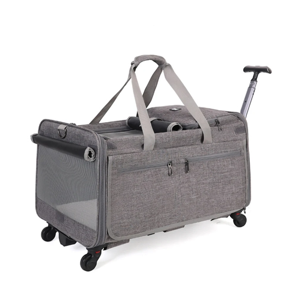 Multi-purpose Pet Cat Dog Pull Rod Bag Large Space Breathable Foldable Detachable Mesh Carrier Bag Travel Handbag Pet Supplies
Multi-purpose Pet Cat Dog Pull Rod Bag Large Space Breathable Foldable Detachable Mesh Carrier Bag Travel Handbag Pet Supplies