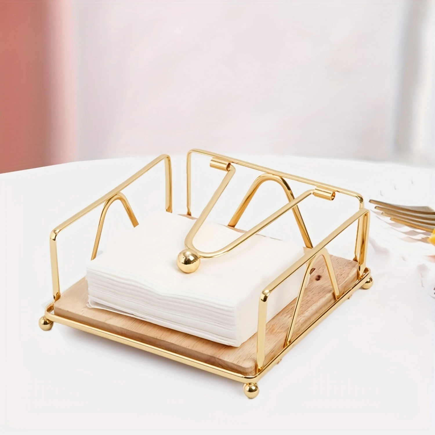 Flat Metal Napkin Holder, Modern Design Napkin Holder For Kitchen & Dinning Table, Napkin Basket Holder With Weighted Arm-Premiu
Flat Metal Napkin Holder, Modern Design Napkin Holder For Kitchen & Dinning Table, Napkin Basket Holder With Weighted Arm-Premiu