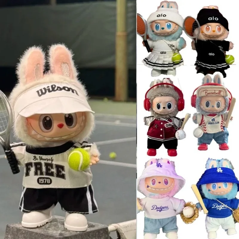 For Labubu 15 17cm Doll Number Baseball Tennis Clothes Pants Sport Flat Hat Sweater Pleated Skirt Clothing Accessories Gift Suit
For Labubu 15 17cm Doll Number Baseball Tennis Clothes Pants Sport Flat Hat Sweater Pleated Skirt Clothing Accessories Gift Suit