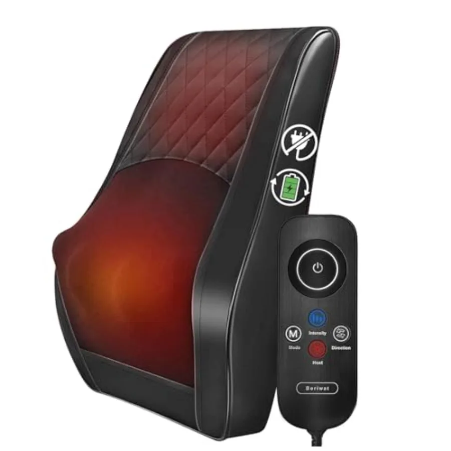 Shiatsu Back Massager for Pain Relief Deep Tissue-Movable Electric Neck Back Massager with Heat-Rechargeable Massage Heated Low
Shiatsu Back Massager for Pain Relief Deep Tissue-Movable Electric Neck Back Massager with Heat-Rechargeable Massage Heated Low