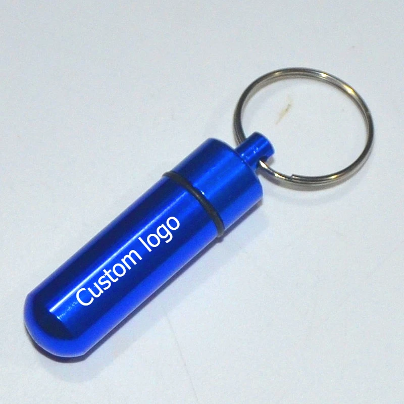 50pcs Free Logo Keychain Pillbox Waterproof Sealed Bottle Small Metal Storage Container Medicine Tablet Adapter Trinket Case
50pcs Free Logo Keychain Pillbox Waterproof Sealed Bottle Small Metal Storage Container Medicine Tablet Adapter Trinket Case