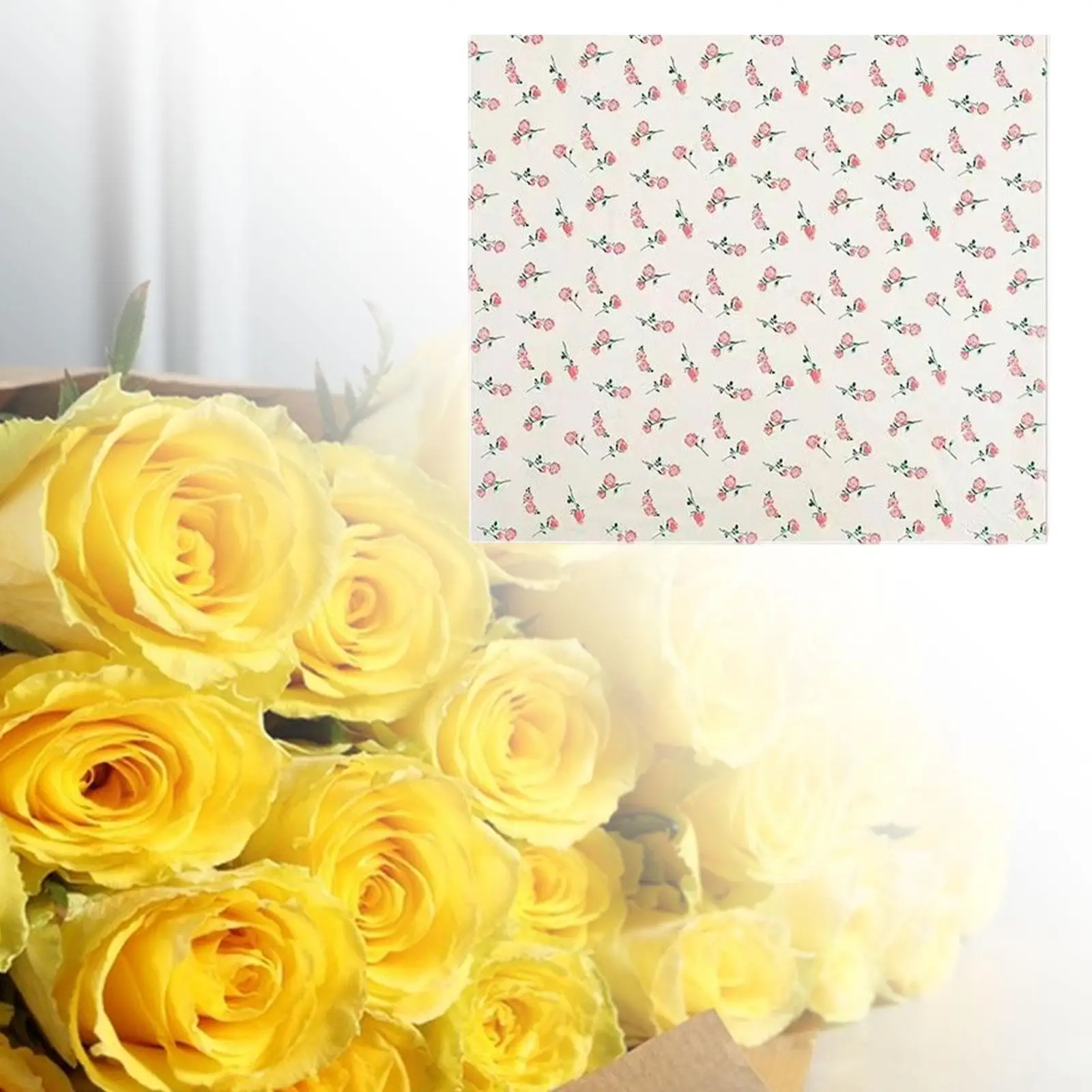 Flower Wrapping Paper Sheet, Floral Bouquet Liner Sheets, Thickened Rose Print
Flower Wrapping Paper Sheet, Floral Bouquet Liner Sheets, Thickened Rose Print