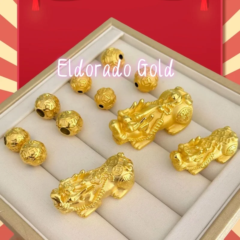 2025 9999 real gold 24K Semi-hollow lucky money Pixiu boutique high-end DIY bracelet accessories
2025 9999 real gold 24K Semi-hollow lucky money Pixiu boutique high-end DIY bracelet accessories