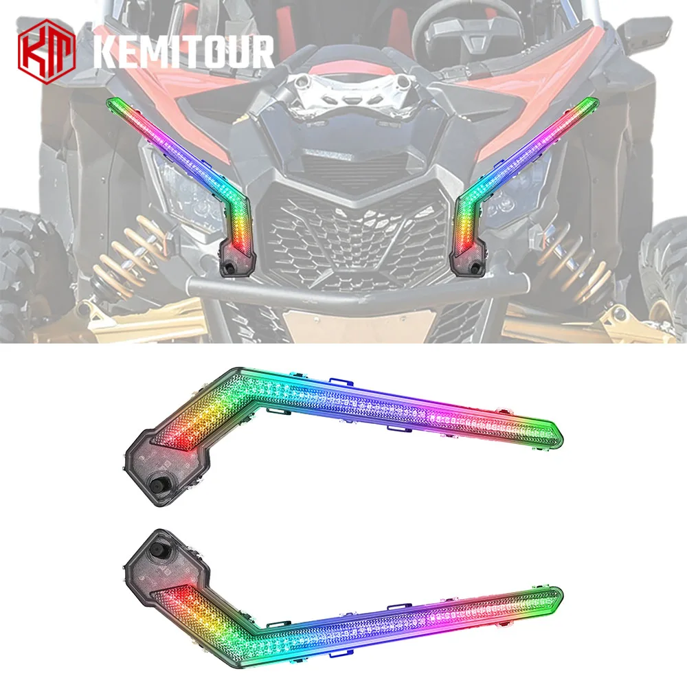 RGB Front Signature Fang Lights For Can-am Maverick X3 Max R RR 4x4 XMR XDS XRC XRS DS RS Turbo DPS 900 HO 2017-2026 2/4 Doors
RGB Front Signature Fang Lights For Can-am Maverick X3 Max R RR 4x4 XMR XDS XRC XRS DS RS Turbo DPS 900 HO 2017-2026 2/4 Doors
