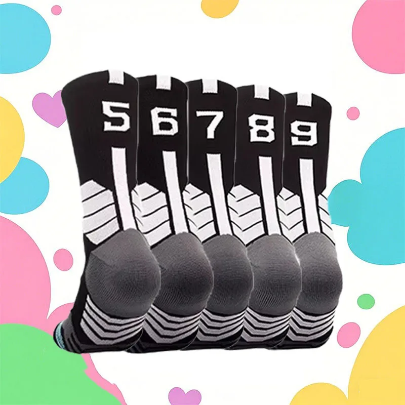 Спортивные баскетбольные носки, профессиональные 1 шт., футбольные носки, мужские велосипедные футбольные носки, носки для бега, Calcetines, индивидуальный номер 0-9
Спортивные баскетбольные носки, профессиональные 1 шт., футбольные носки, мужские велосипедные футбольные носки, носки для бега, Calcetines, индивидуальный номер 0-9