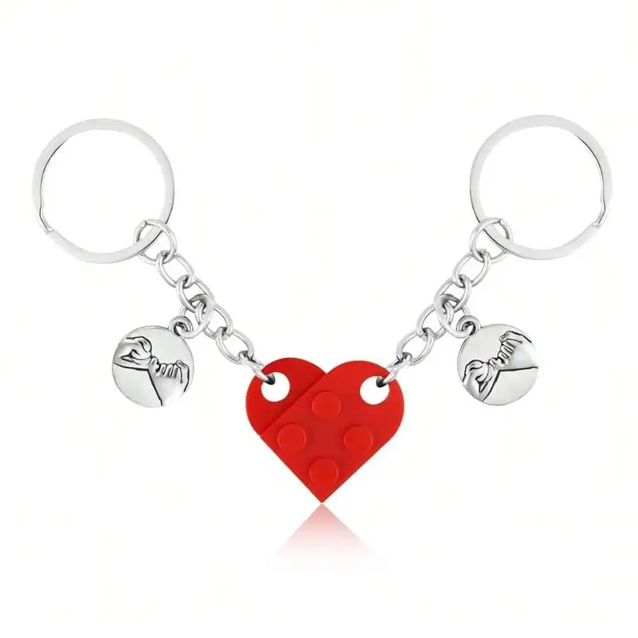 Matching Brick Heart Keychain Pinky Promise Pendant For Couple Friendship Adult Gift
Matching Brick Heart Keychain Pinky Promise Pendant For Couple Friendship Adult Gift