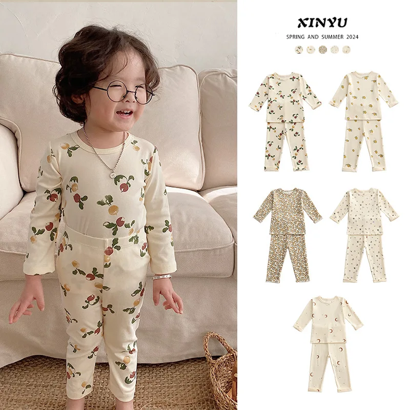 Children's Homewear 2024 Spring New Cartoon Printing Girls Bottoming Shirt Cotton Warm Pajamas Pajama Pants Children's Clothing
Children's Homewear 2024 Spring New Cartoon Printing Girls Bottoming Shirt Cotton Warm Pajamas Pajama Pants Children's Clothing