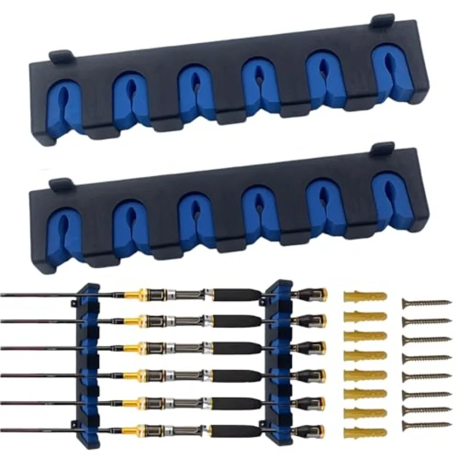 Keenorika Horizontal Fishing Rod Rack, Wall Mounted Fishing Rod Holder, Fishing Pole Organizer for Garage, Boat, Cabin, Heavy D
Keenorika Horizontal Fishing Rod Rack, Wall Mounted Fishing Rod Holder, Fishing Pole Organizer for Garage, Boat, Cabin, Heavy D