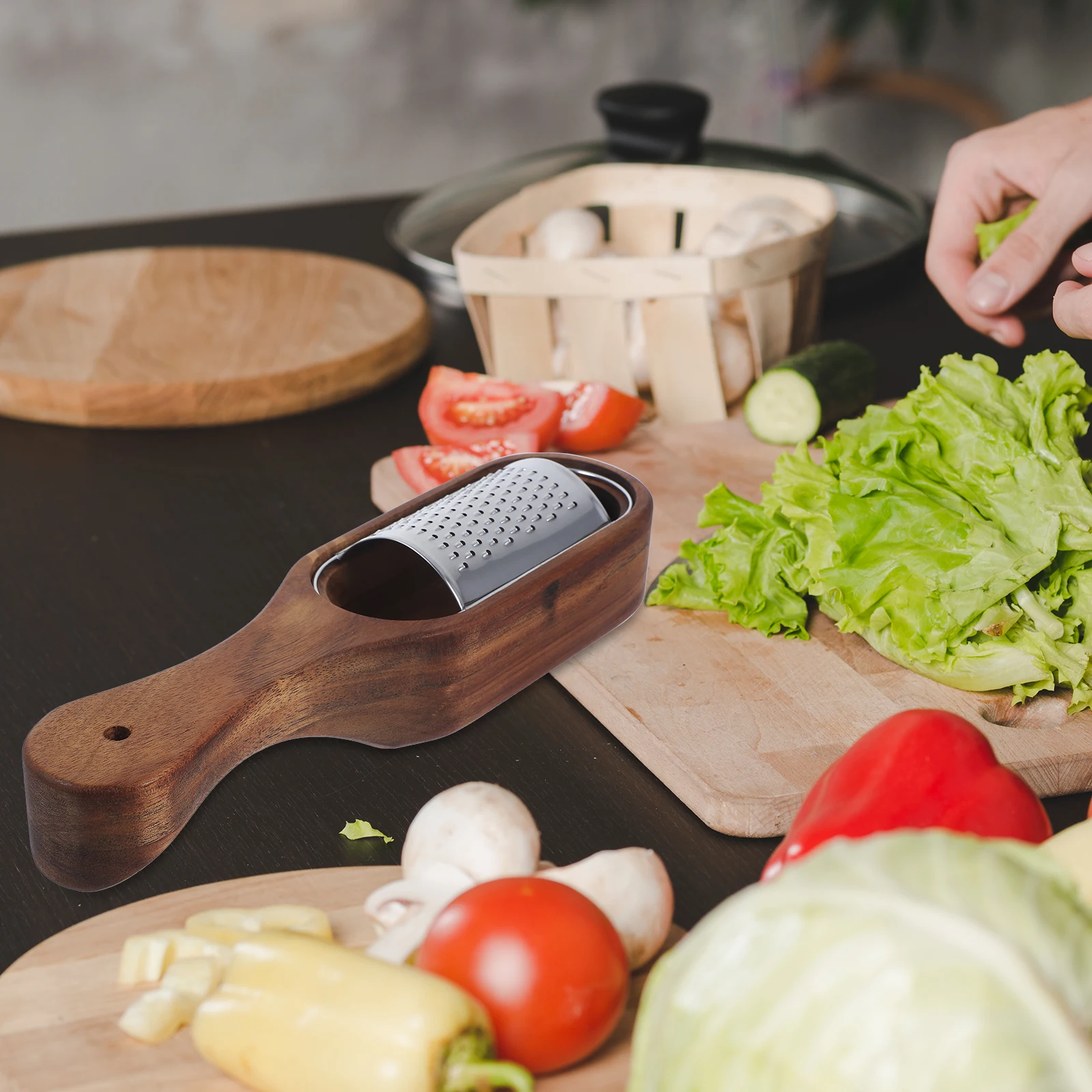 1pc Cheese Grater Vegetable Shredders Potato Cabbage Kitchen Wooden Grinding Multi Purpose Food Prep Stainless Steel Easy Clean
1pc Cheese Grater Vegetable Shredders Potato Cabbage Kitchen Wooden Grinding Multi Purpose Food Prep Stainless Steel Easy Clean