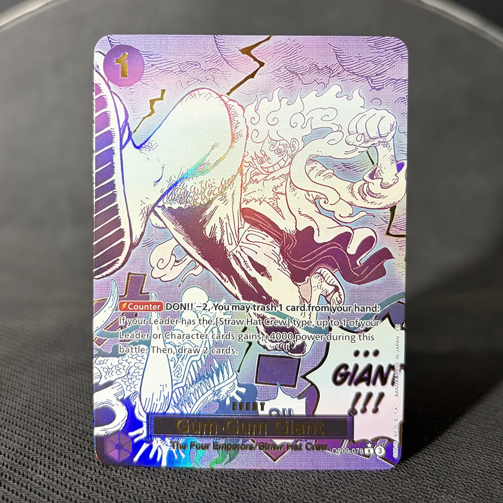 Agent Anime One Piece OPCG Laser Frosted Game Cards The Straw Hat Boys Luffy Replica Japanese Game Anime Collection Card
Agent Anime One Piece OPCG Laser Frosted Game Cards The Straw Hat Boys Luffy Replica Japanese Game Anime Collection Card