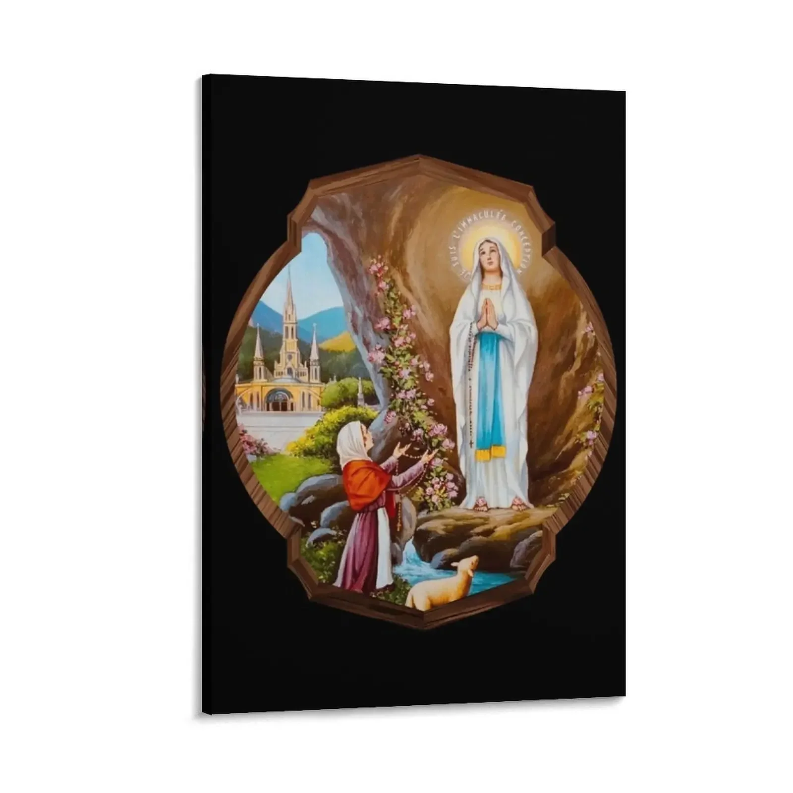 Our Lady of Lourdes St Bernadette Immaculate Mary Catholic Canvas Painting photos for living room korean room decor
Our Lady of Lourdes St Bernadette Immaculate Mary Catholic Canvas Painting photos for living room korean room decor