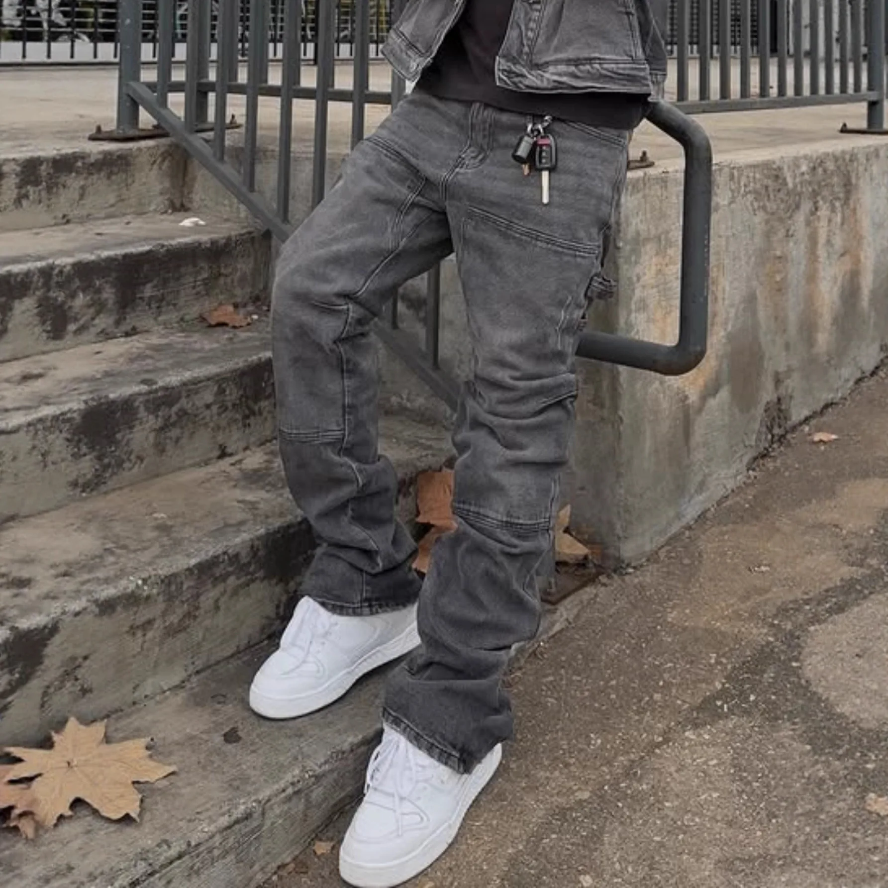 Bootcut Jeans Denim Pant Men Vintage Washed Distressed High Waist Cargo Trousers Y2k Streetwear Work Casual Spliced summer 2026
Bootcut Jeans Denim Pant Men Vintage Washed Distressed High Waist Cargo Trousers Y2k Streetwear Work Casual Spliced summer 2026