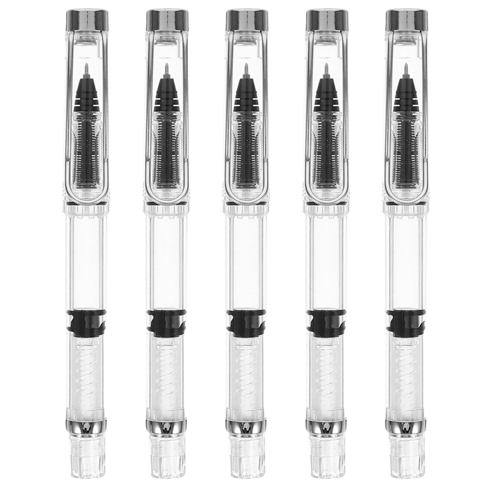 5Pcs Gel Ink Pens Piston Filling Fountain Pens 0.38mm Fine Point Refillable Smooth Writing Office School Travel Journaling
5Pcs Gel Ink Pens Piston Filling Fountain Pens 0.38mm Fine Point Refillable Smooth Writing Office School Travel Journaling