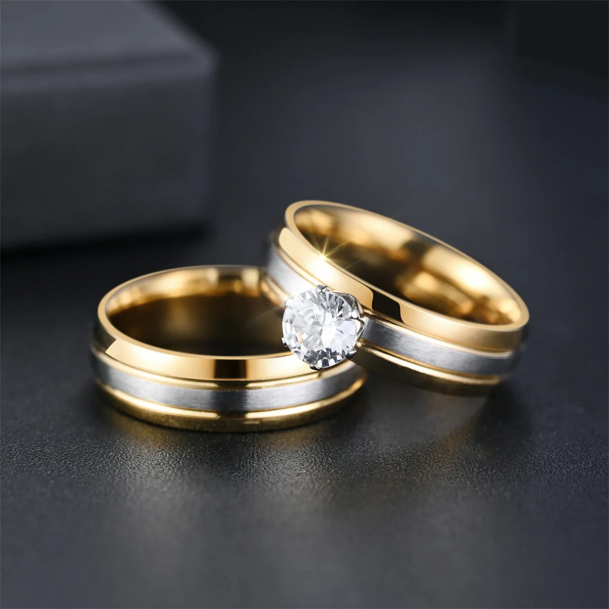 Round Cut Diamond Custom Ring Personalized Stainless Steel Ring Promise Wedding Women's Anniversary Valentine's Day Gift
Round Cut Diamond Custom Ring Personalized Stainless Steel Ring Promise Wedding Women's Anniversary Valentine's Day Gift